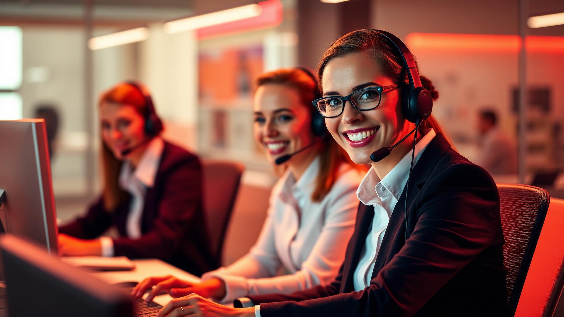 Equipe de atendimento da House Contact Center